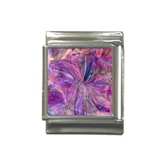 Pink On Magenta Italian Charm (13mm) by kaleidomarblingart