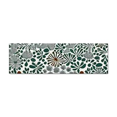 Retro Scandinavian Nordic Flowers Pattern 5 Sticker Bumper (100 Pack) by violetheavensky