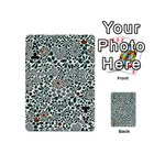 Retro Scandinavian Nordic Flowers Pattern 5 Playing Cards 54 Designs (Mini) Front - ClubA