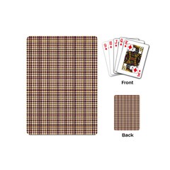 Retro 60s 50s Plaid Pattern 3 Playing Cards Single Design (mini) by violetheavensky