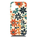 Retro Scandinavian Nordic Flowers Pattern 2 iPhone 16 Plus Black UV Print PC Hardshell Case Front