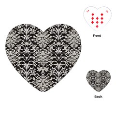 Gothic Leaf Pattern 4 Playing Cards Single Design (heart) by violetheavensky