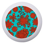 Mid Century Retro Floral 1970s 1960s Pattern 103 Dento Box with Mirror Front