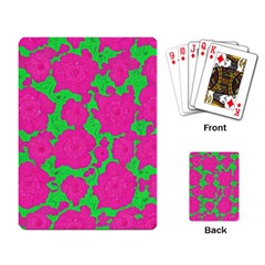 Mid Century Retro Floral 1970s 1960s Pattern 98 Playing Cards Single Design (rectangle) by violetheavensky
