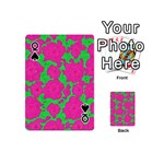 Mid Century Retro Floral 1970s 1960s Pattern 98 Playing Cards 54 Designs (Mini) Front - SpadeQ