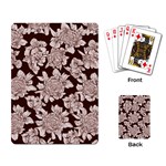 Mid Century Retro Floral 1970s 1960s Pattern 106 Playing Cards Single Design (Rectangle) Back