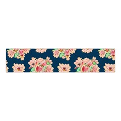 Retro 1880s Flowers Pattern 7 Velvet Scrunchie by violetheavensky