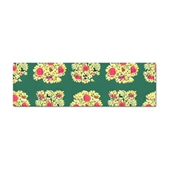 Retro 1880s Flowers Pattern 6 Sticker Bumper (100 Pack) by violetheavensky