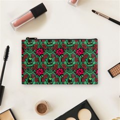 Retro 1880s Flowers Pattern 3 Cosmetic Bag (small) by violetheavensky