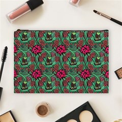 Retro 1880s Flowers Pattern 3 Cosmetic Bag (large) by violetheavensky