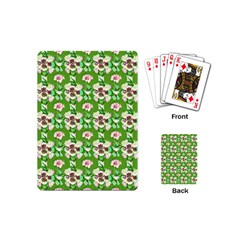 Retro 1880s Flowers Pattern 4 Playing Cards Single Design (mini) by violetheavensky