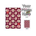 Retro 1880s Flowers Pattern Playing Cards 54 Designs (Mini) Front - Heart5