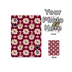 Retro 1880s Flowers Pattern Playing Cards 54 Designs (Mini) Front - Spade6