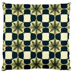 Royal Fractal Pattern Large Cushion Case (One Side) Front