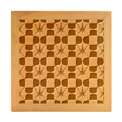 Royal Fractal Pattern Wood Photo Frame Cube by violetheavensky