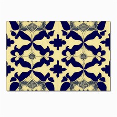 Royal Fractal Pattern 3 Postcards 5  X 7  (pkg Of 10) by violetheavensky