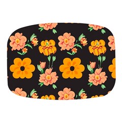Retro 40s 50s Flowers Pattern Halloween 3 Mini Square Pill Box by violetheavensky