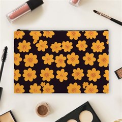 Retro 40s 50s Flowers Pattern Halloween 4 Cosmetic Bag (large) by violetheavensky