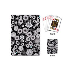 Mid Century Retro Floral 1970s 1960s Pattern 87 Mid Century Retro Floral 1970s 1960s Pattern 86 Playing Cards Single Design (mini) by violetheavensky