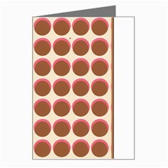 Retro 40s 50s Cupcake Pattern Greeting Card by violetheavensky