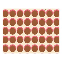 Retro 40s 50s Cupcake Pattern Premium Plush Fleece Blanket (large) by violetheavensky