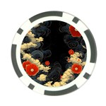 Korean Art Flowers Asian Pattern Poker Chip Card Guard (10 pack) Back
