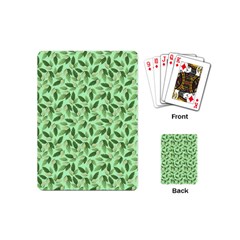 Leaves Pattern Texture Seamless Playing Cards Single Design (mini) by Hannah976