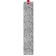 Black White Leopard Large Book Marks by DinkovaArt