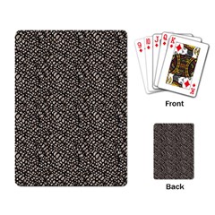 Brown Snake Pattern Playing Cards Single Design (rectangle) by DinkovaArt