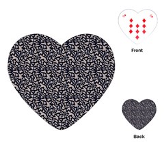 Brown Giraffe Pattern Playing Cards Single Design (heart) by DinkovaArt