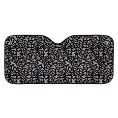 Brown Giraffe Pattern Car Windshield Sunshade by DinkovaArt