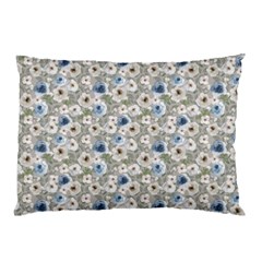 Grey Roses Pillow Case by DinkovaArt