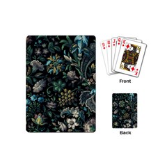 Pattern Flower Plants Leaves Nature Playing Cards Single Design (mini) by Tsamara