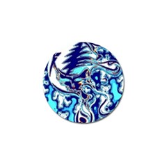 Trippy Dippy Bears Blue Dancing Greatful Dead Skull Steal Your Face Golf Ball Marker (10 Pack) by Salmanaz77