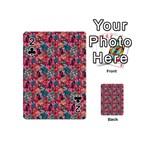 Red Flowers 2 Playing Cards 54 Designs (Mini) Front - Club2
