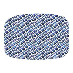 Blue Snake Mini Square Pill Box by DinkovaArt