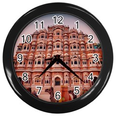 Rajasthan Hawa Mahal Wall Clock (black) by designsbymallika