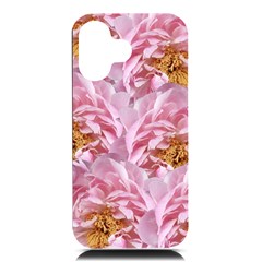Peonies Nature Bloom Blossom Pink Iphone 16 Black Uv Print Pc Hardshell Case by Tsamara