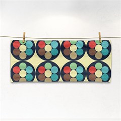 Circles Round Pattern Sphere Ball Hand Towel by Sabxi