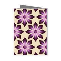 Pattern Design Star Snowflake Mini Greeting Cards (pkg Of 8) by Sabxi