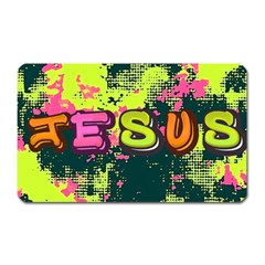 Neon Jesus 8375771 Magnet (rectangular) by Jabberwonkers