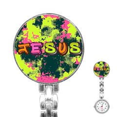 Neon Jesus 8375771 Stainless Steel Nurses Watch by Jabberwonkers