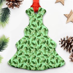 Leaves Pattern Texture Seamless Christmas Tree Ornament (two Sides) by Hannah976