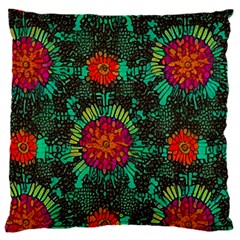 Mid Century Retro Floral 1970s 1960s Pattern 72 16  Baby Flannel Cushion Case (two Sides) by violetheavensky