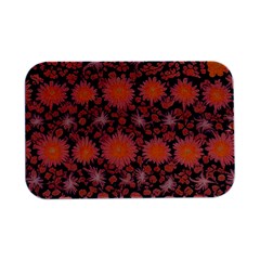Mid Century Retro Floral 1970s 1960s Pattern 74 Open Lid Metal Box (silver)   by violetheavensky