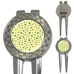 Flowers Bloom Blossom Petals Flora 3-in-1 Golf Divots by Tsamara