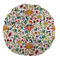 Owenjones Chinese 02 Bright-001 Large 18  Premium Flano Round Cushions by Pixelchicken