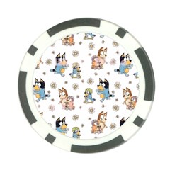 Bluey, Bluey Merch, Bluey Pattern, Bluey Bluey, Bingo, Bluey Design, Bluey Dog Poker Chip Card Guard by avitendut