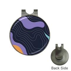 Abstract Topographic Hat Clips With Golf Markers by Tsamara