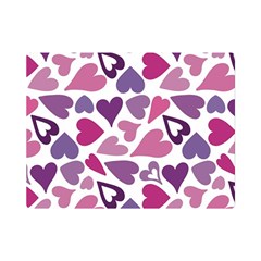 Heart Pattern Repetition Background 35  X 27  Premium Plush Fleece Blanket (mini) by Tsamara
